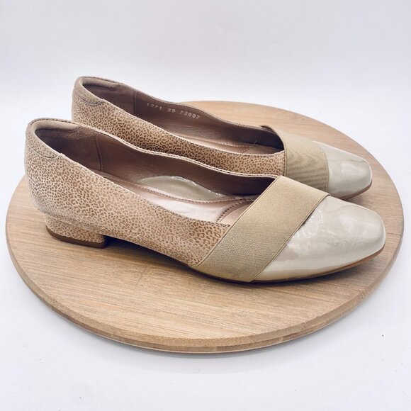 Beautifeel Shoes Womens 8 39 Beige Leather Slip On Loafers - Picture 1 of 13